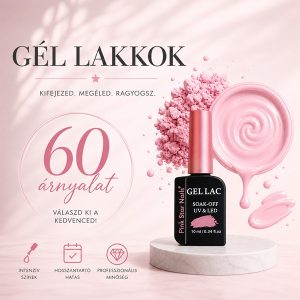 Pink-Star-Nails-professzionális-gél lakkok-60-árnyalatban-10ml